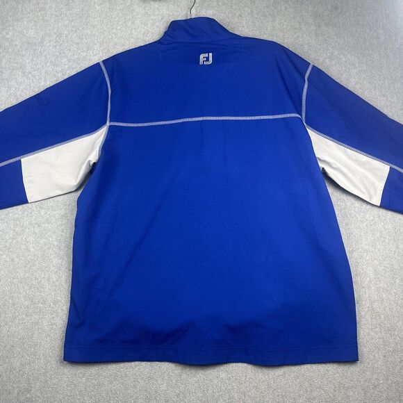 Footjoy Pullover Mens L Blue 1/4 Zip Golf Performance Lightweight Windbreaker - Picture 9 of 10